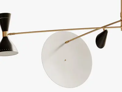 Large Scale Architectural Cantilever Stilnovo Styl 3D model