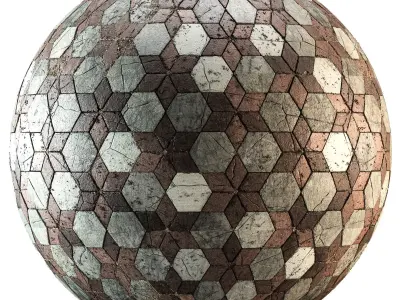 Stylized Concrete Floor Tile Texture