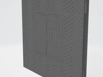 Wooden Floor Trapdoor 3D print model