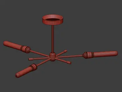 Etsy Edison Chandelier 3D model