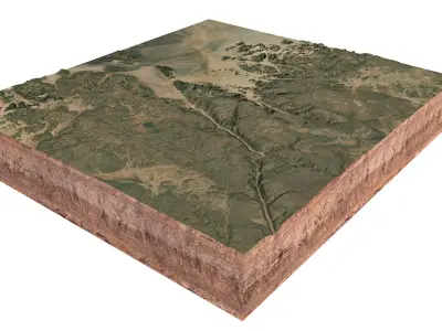 Tassili N Ajjer National Park Illizi Algeria 3D model