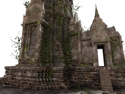 Wat Ratchaburana  3D model