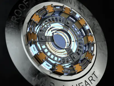 3D Arc Reactor MK1 model 3D model