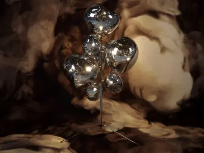 T Dixon MELT STAND Floor Lamp 3D model 3D model