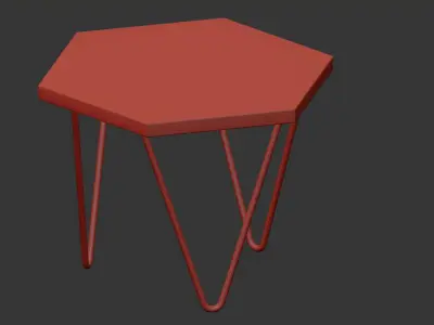 Cor Side table White Label 3D model