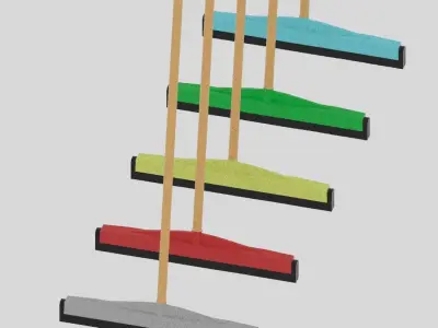 Floor Squeegee Rubber MOP 3D model