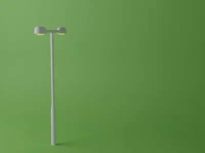 Street Light Low-poly 3D model
