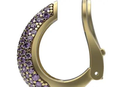 Earrings Pave 3D print model