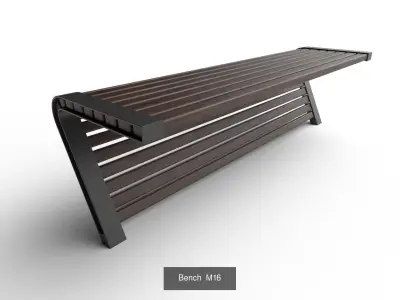Bench Col01 - 6 Models 3D Model Pack