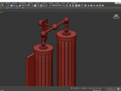 Regis 2 Light Wall Sconce Low-poly 3D model