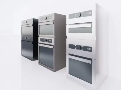 Microwave  or Oven - Full parametric Revit Family Low-poly 3D model