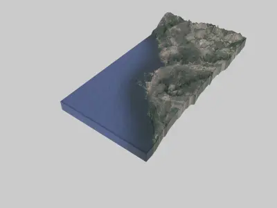 Toronto City Low-poly 3D model