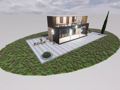 Coffee Shop 3D model