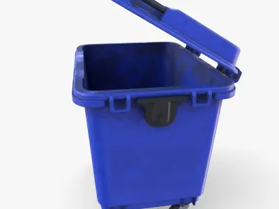 Dumpster v2 weathered 3D model