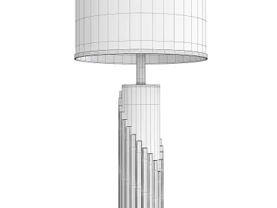 Castro Streamline Table Lamp With Shade Low-poly 3D model