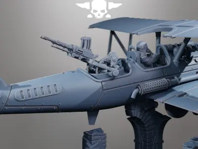 GrimGuard SF-14A Biplane 3D print model