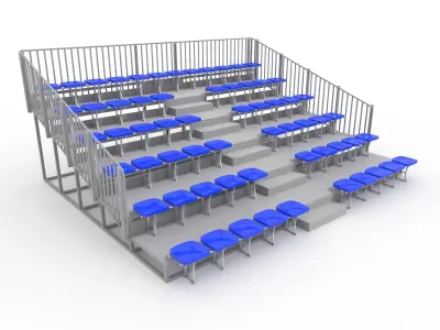 Collection Bleachers 7 3D Model Pack