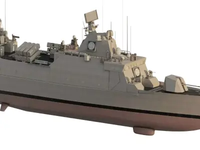 NAVY MULTIROLE CORVETTE 3D model