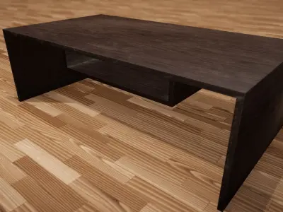 Table desk Free low-poly 3D model