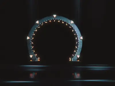 Stargate sci-fi ring of light 3D model