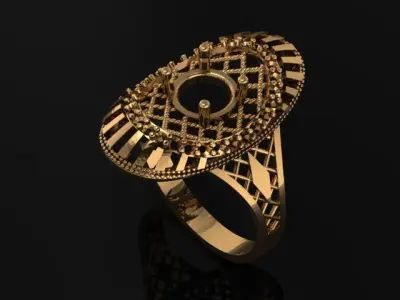 women fusion ring 3d print ultra light 3D print model