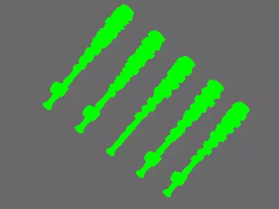 Space Knights Negan Style Bat 3D print model