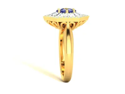 Women Ring 3D print model 58