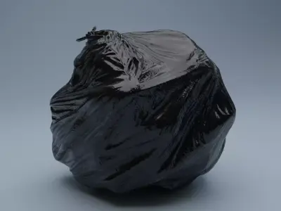 Trashbag - Big 2 Low-poly 3D model