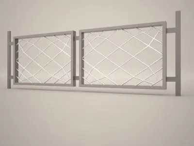 Free Architectural Fence 02 Free 3D model