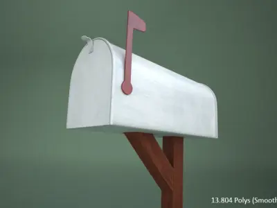 Mailbox Cartoon 3D model