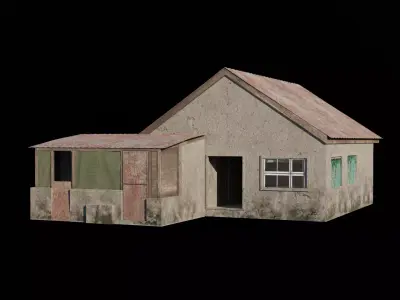 Old House 02  Low-poly 3D model