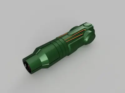 Metroid Prime 1 Arm Cannon with Missile Action 3D print model