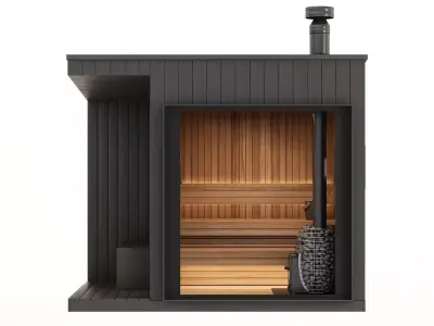 Sauna HUUM HIVE Wood 3D model