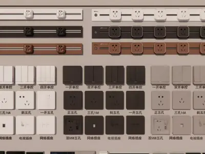 Switch and Outlet Collection-A3 3D model