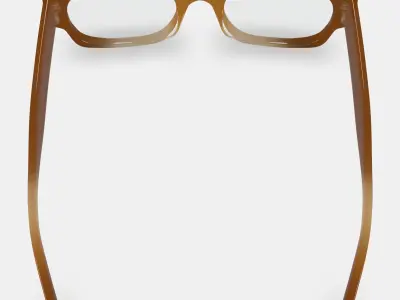 Domingo Eyeglasses in Cinnamon Crystal Fade 3D model