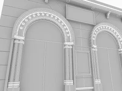 Classic Building 2 Low-poly 3D model