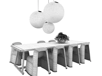 Dining Set 19 3D model