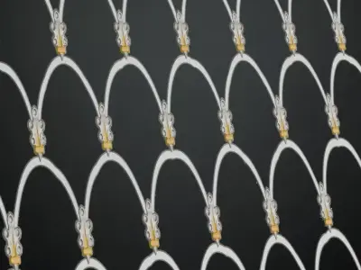 Full Opaque White Glass Pattern Transparent PBR Seamless Texture