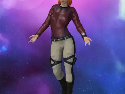 SC High Guard Uniform for La Femme 2 for Poser 3D model
