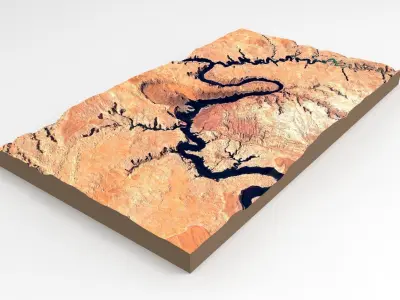 Mountain landscape 3D model 6