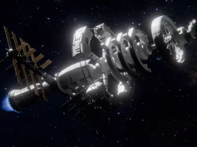 Space Station 3D Model 3D model