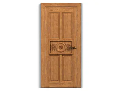 Door0016 wooden door design 3D model