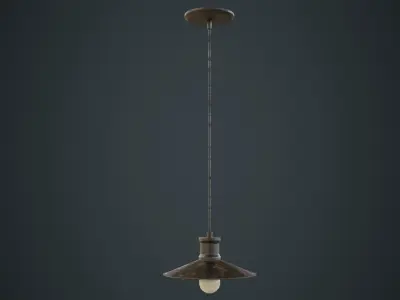 Hanging Lamp 4C Low-poly 3D model