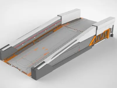 Sci-Fi architecture Elements collection 13 3D model