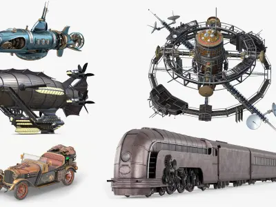  Steampunk Vehicle Collection 3 