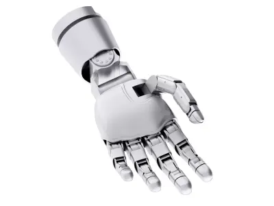 Robot hand Low-poly 3D model