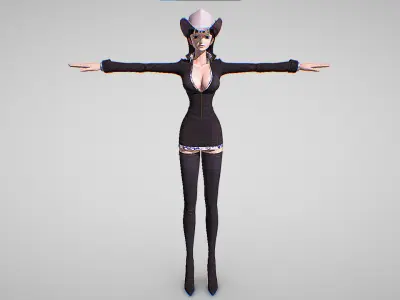 Nico Robin - One Piece - Pirate Warriors Low-poly 3D model