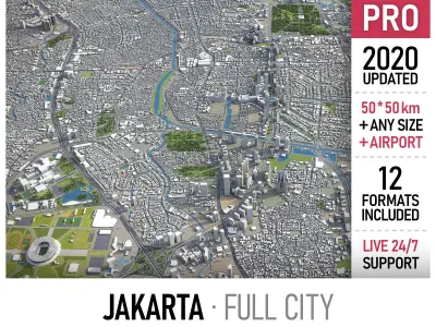 Jakarta 3D Model Pack