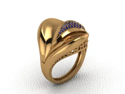  ring 25 pieces drawing 3d rihone drawing ring rings ring models 3D print model