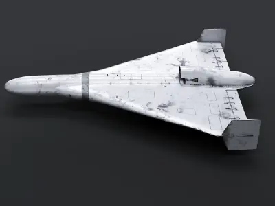  Aged White Geran-3 Shahed-238 Jet-Powered Kamikaze Drone 